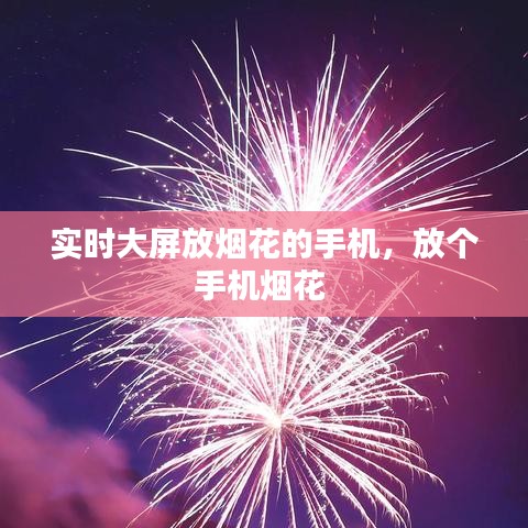 实时大屏放烟花的手机，放个手机烟花 