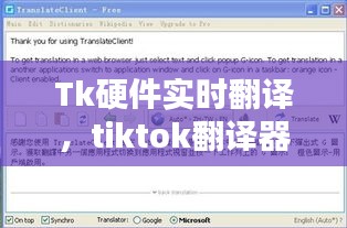 Tk硬件实时翻译，tiktok翻译器 