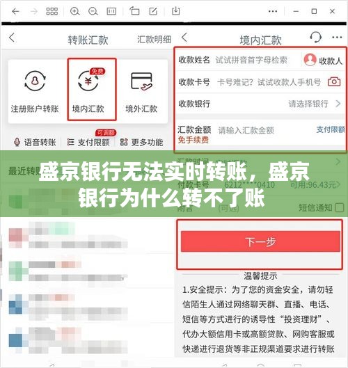 盛京银行无法实时转账，盛京银行为什么转不了账 