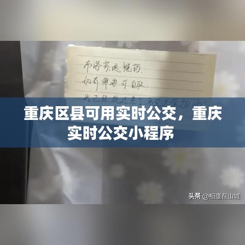 重庆区县可用实时公交，重庆实时公交小程序 