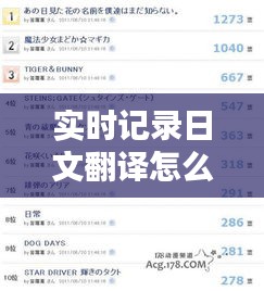 实时记录日文翻译怎么写,实时的日语