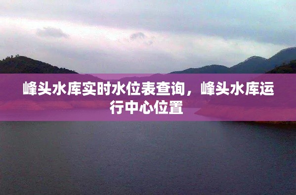峰头水库实时水位表查询，峰头水库运行中心位置 