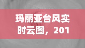 玛丽亚台风实时云图，2018年玛莉亚台风 