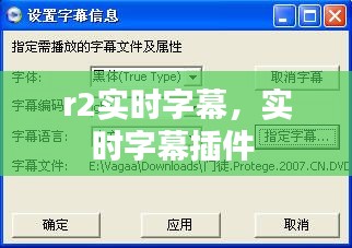 r2实时字幕，实时字幕插件 