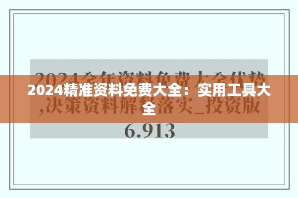 2024精准资料免费大全:实用工具大全