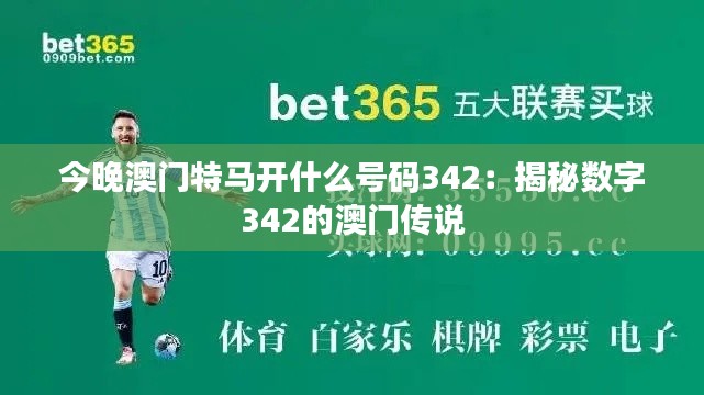 今晚澳门特马开什么号码342：揭秘数字342的澳门传说