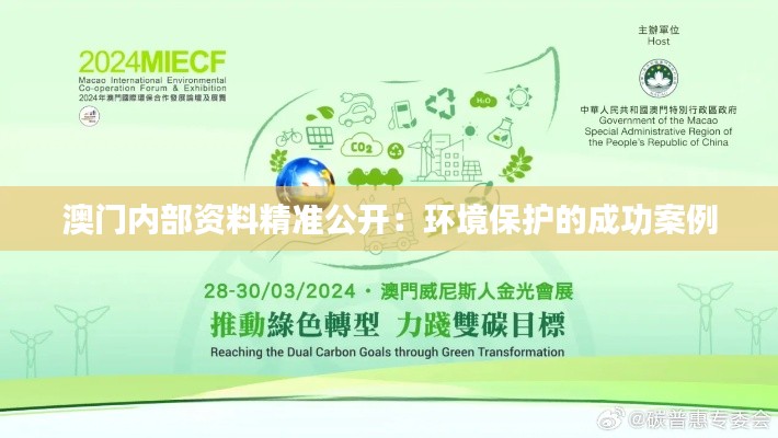 澳门内部资料精准公开：环境保护的成功案例