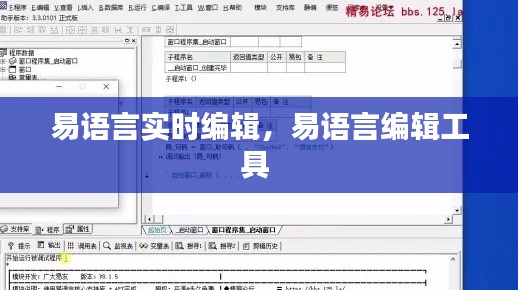易语言实时编辑,易语言编辑工具