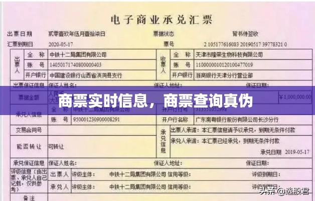 商票实时信息，商票查询真伪 