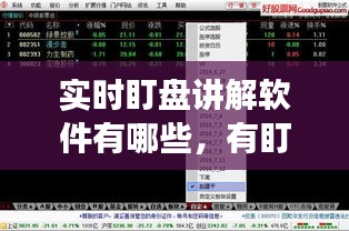 实时盯盘讲解软件有哪些，有盯盘功能的股票软件 