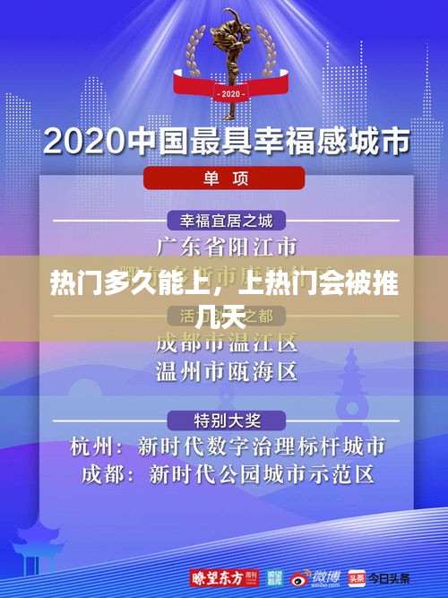 热门多久能上,上热门会被推几天