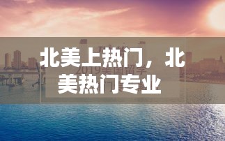 北美上热门，北美热门专业 