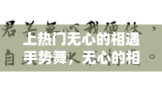 上热门无心的相遇手势舞，无心的相遇歌词完整版 