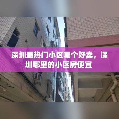 深圳最热门小区哪个好卖，深圳哪里的小区房便宜 