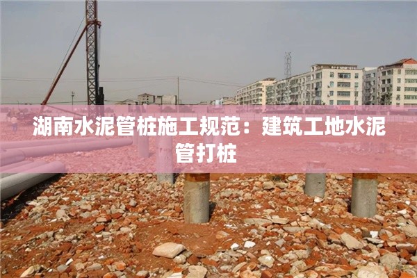 湖南水泥管桩施工规范：建筑工地水泥管打桩 