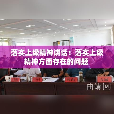 落实上级精神讲话：落实上级精神方面存在的问题 