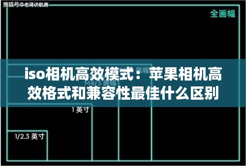 iso相机高效模式：苹果相机高效格式和兼容性最佳什么区别 