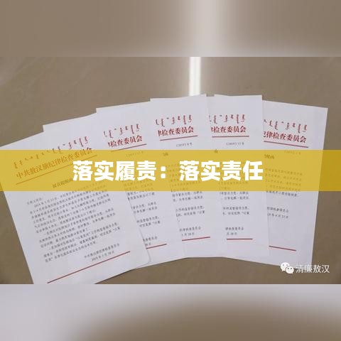 落实履责：落实责任 