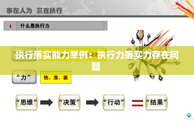 执行落实能力举例：执行力落实力存在问题 