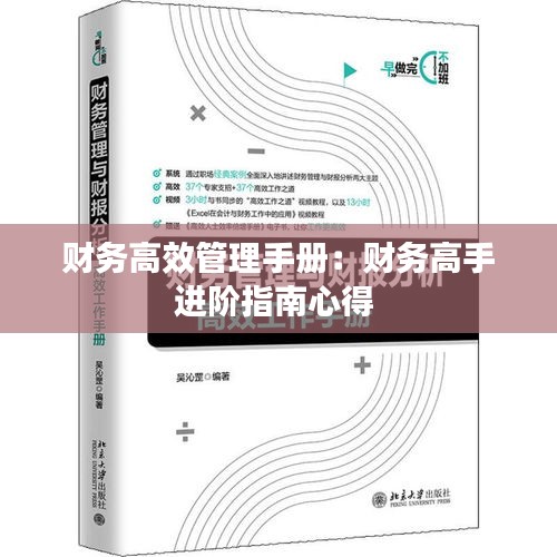 财务高效管理手册：财务高手进阶指南心得 