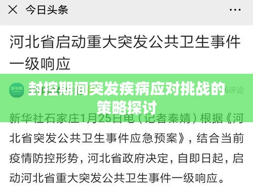 封控期间突发疾病应对挑战的策略探讨