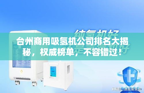 台州商用吸氢机公司排名大揭秘，权威榜单，不容错过！