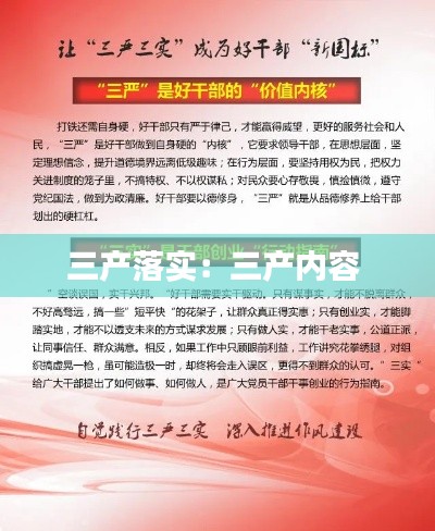 三产落实：三产内容 