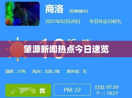 肇源新闻热点今日速览