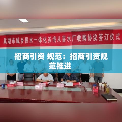 招商引资 规范：招商引资规范推进 
