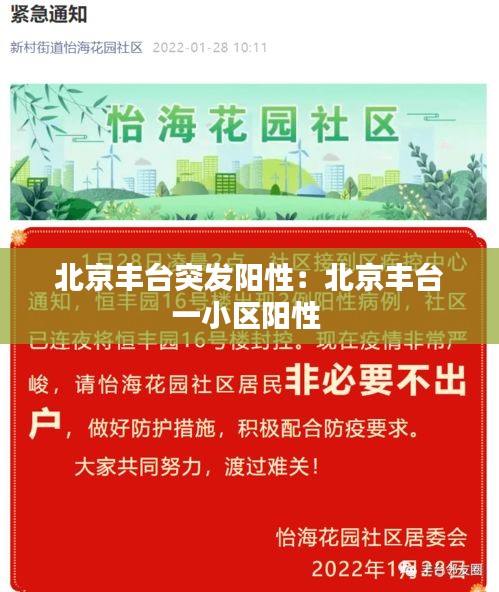 北京丰台突发阳性：北京丰台一小区阳性 