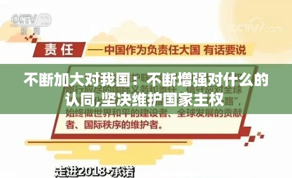 不断加大对我国：不断增强对什么的认同,坚决维护国家主权 