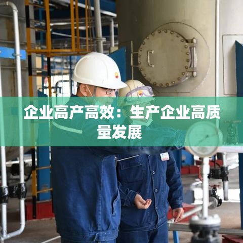企业高产高效：生产企业高质量发展 
