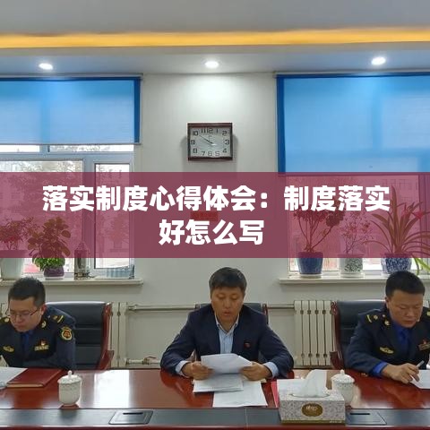 落实制度心得体会：制度落实好怎么写 