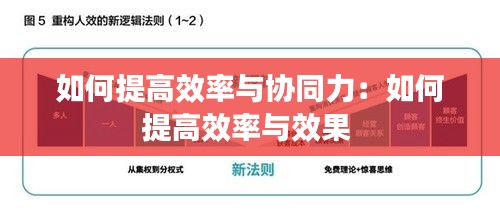 如何提高效率与协同力:如何提高效率与效果