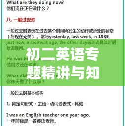 初二英语专题精讲与知识梳理，助力技能提升！