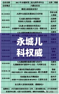 永城儿科权威排名前十揭晓，专业医疗团队优质服务典范，值得信赖！