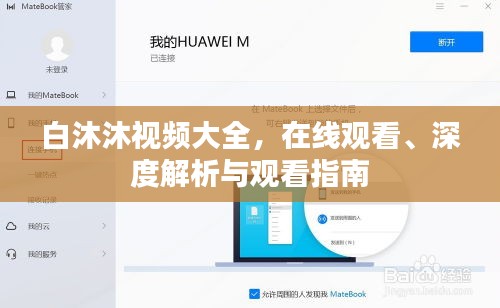白沐沐视频大全，在线观看、深度解析与观看指南