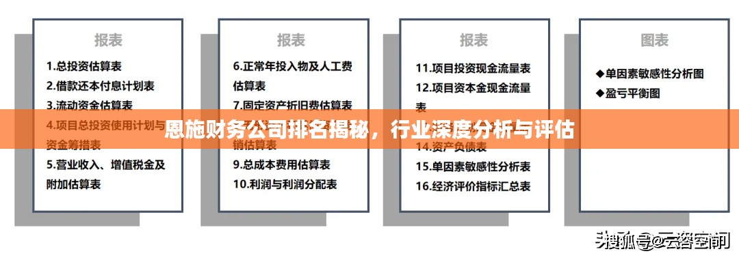 恩施财务公司排名揭秘，行业深度分析与评估