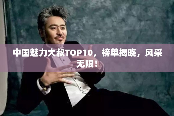 中国魅力大叔TOP10,榜单揭晓,风采无限!
