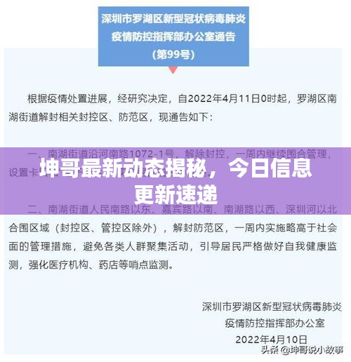 坤哥最新动态揭秘，今日信息更新速递