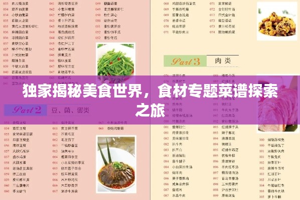 独家揭秘美食世界，食材专题菜谱探索之旅