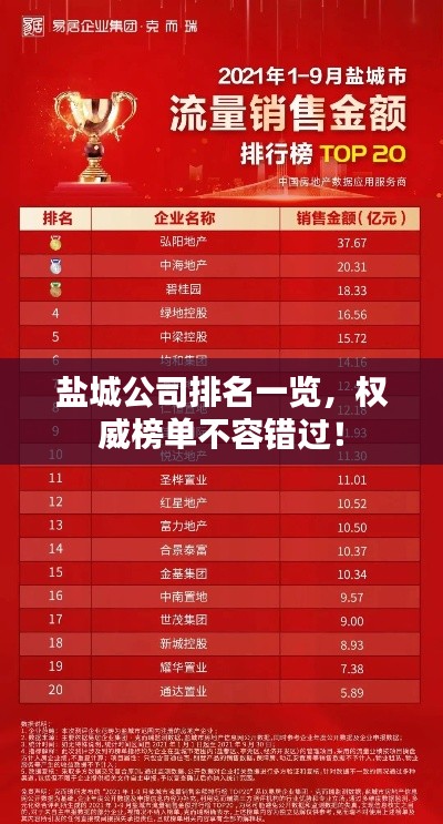 盐城公司排名一览，权威榜单不容错过！